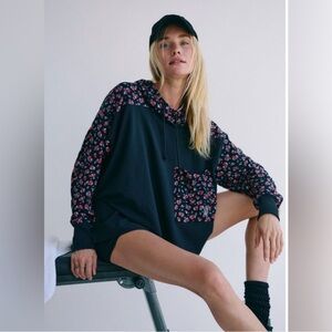 Free People Hot Shot Printed Hooded Layer